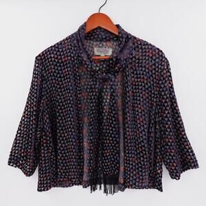 Urban Outfitters Ecote Cardigan Top Womens Medium Purple Burnout Academia Witchy